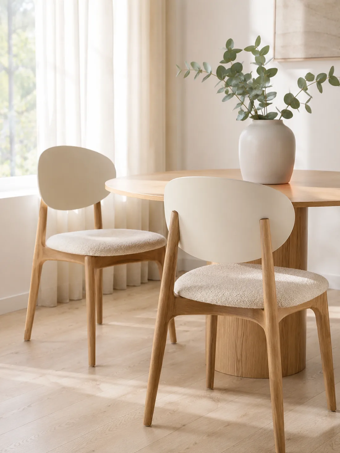 PVC Foil Backrest Panel — Cream